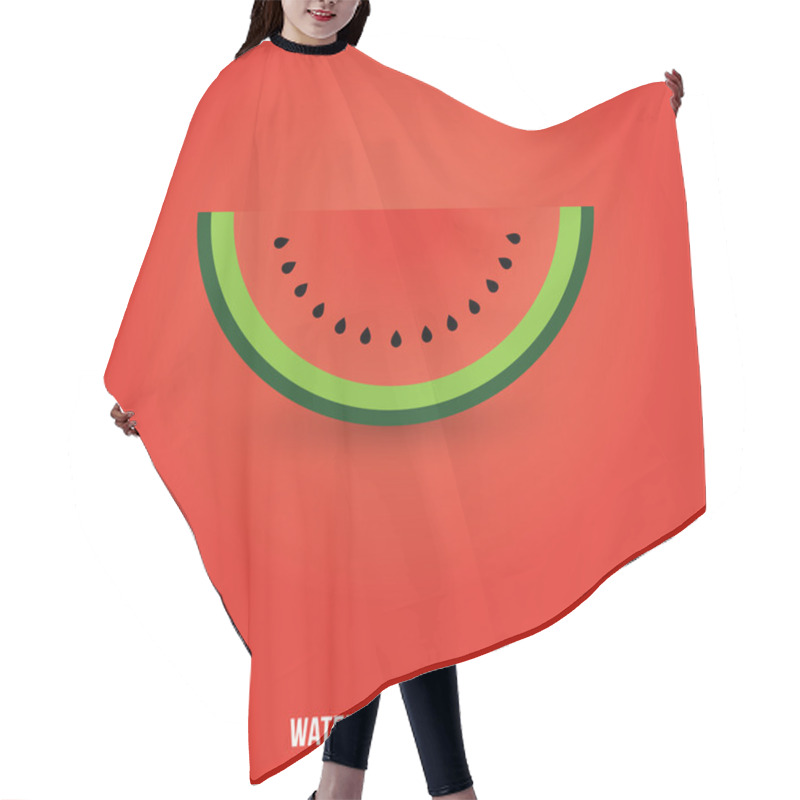 Personality  Watermelon Icon Hair Cutting Cape