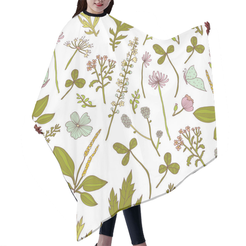 Personality  Floral Seamless Pattern Hair Cutting Cape