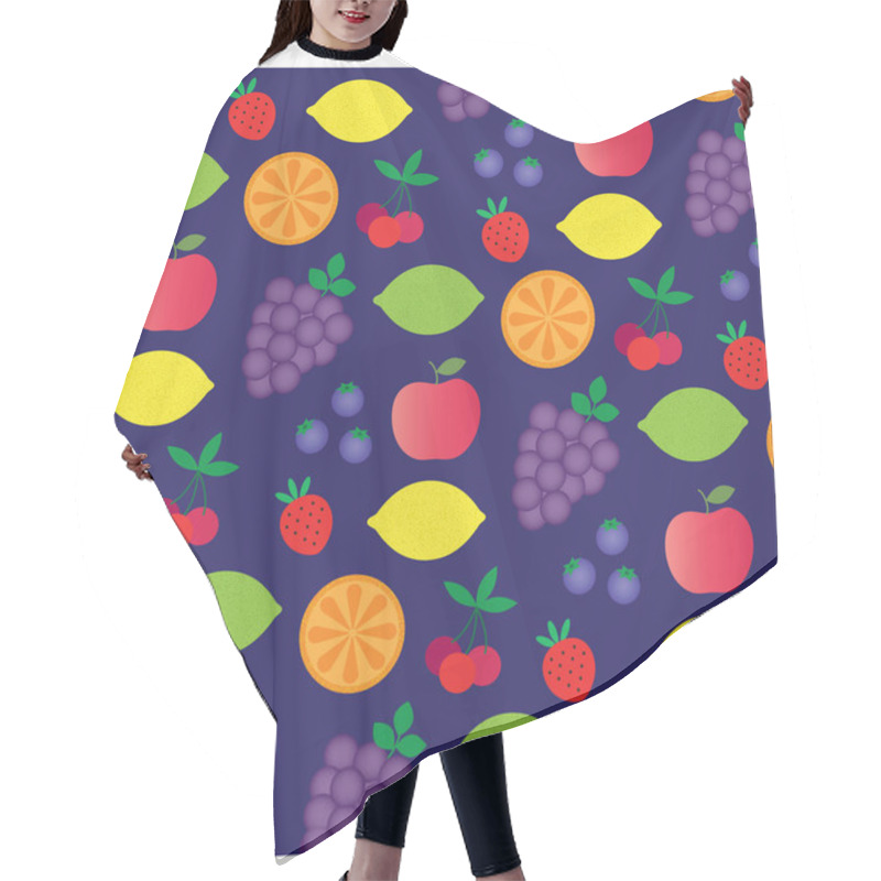 Personality  Cartoon Fruit Pattern Hair Cutting Cape