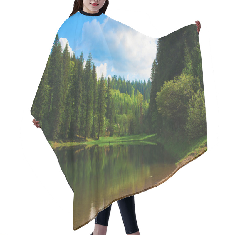 Personality  Summer Landscape Hair Cutting Cape