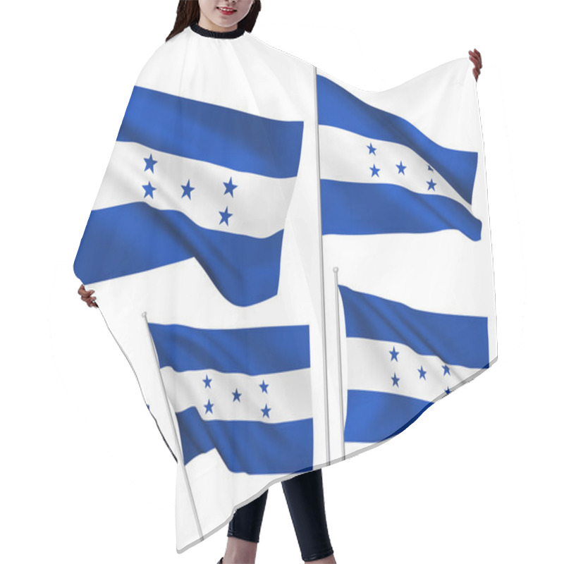 Personality  Vector Flags Of Honduras Hair Cutting Cape