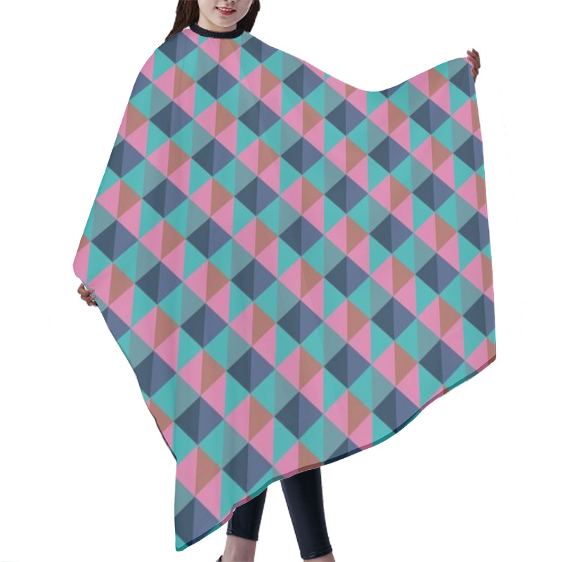 Personality  Seamless Abstract Background With Geometric Elements Hair Cutting Cape