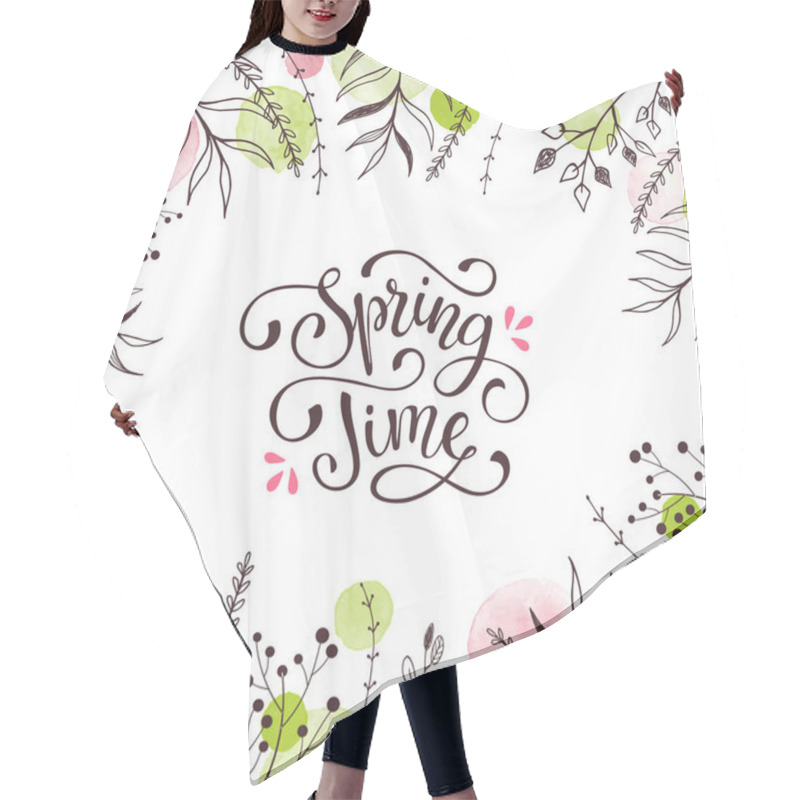 Personality  Spring Time Greeting Card Hair Cutting Cape