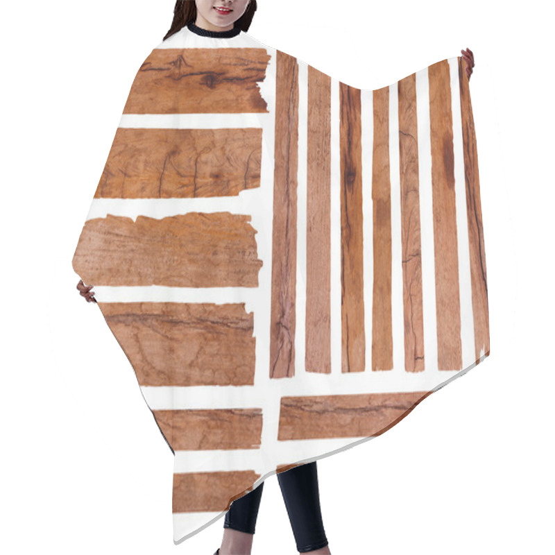 Personality  Wood Plank Hair Cutting Cape