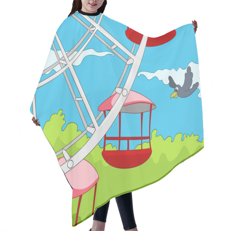 Personality  Amusement Park Hair Cutting Cape