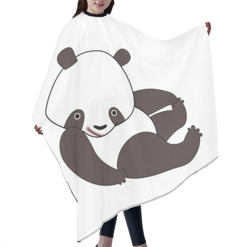 Personality  Cartoon Panda Bear Hair Cutting Cape