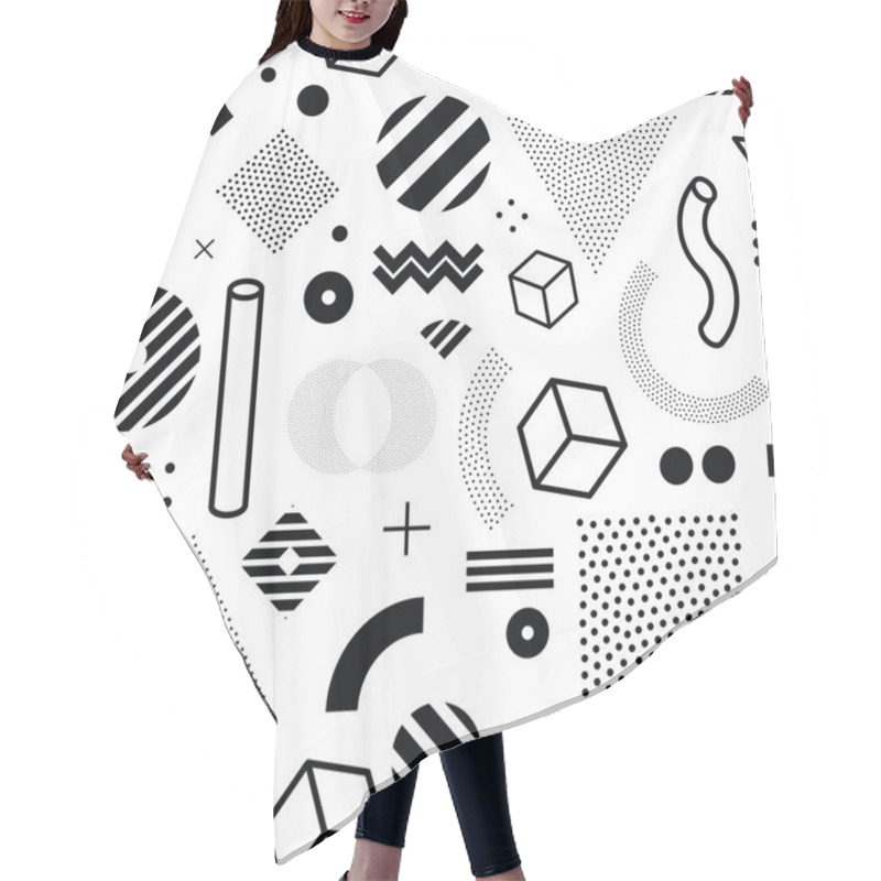 Personality  Geometric Seamless Pattern Hair Cutting Cape