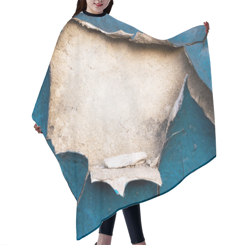 Personality  Bad Paint. Painted Distressed Wall Surface. Abstract Web Banner. Hair Cutting Cape