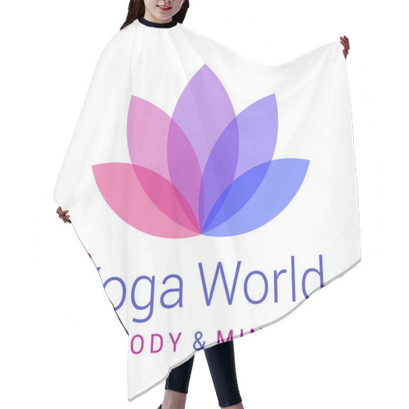 Personality  Lotus Flower As Symbol Of Yoga Hair Cutting Cape