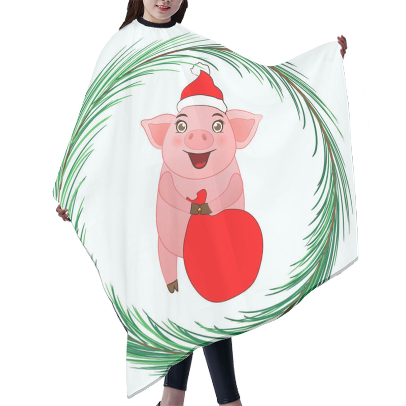 Personality  New Year Pig 2019 Hair Cutting Cape