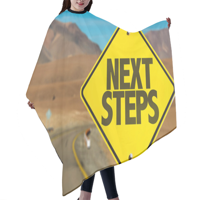 Personality  Next Steps Sign  Hair Cutting Cape