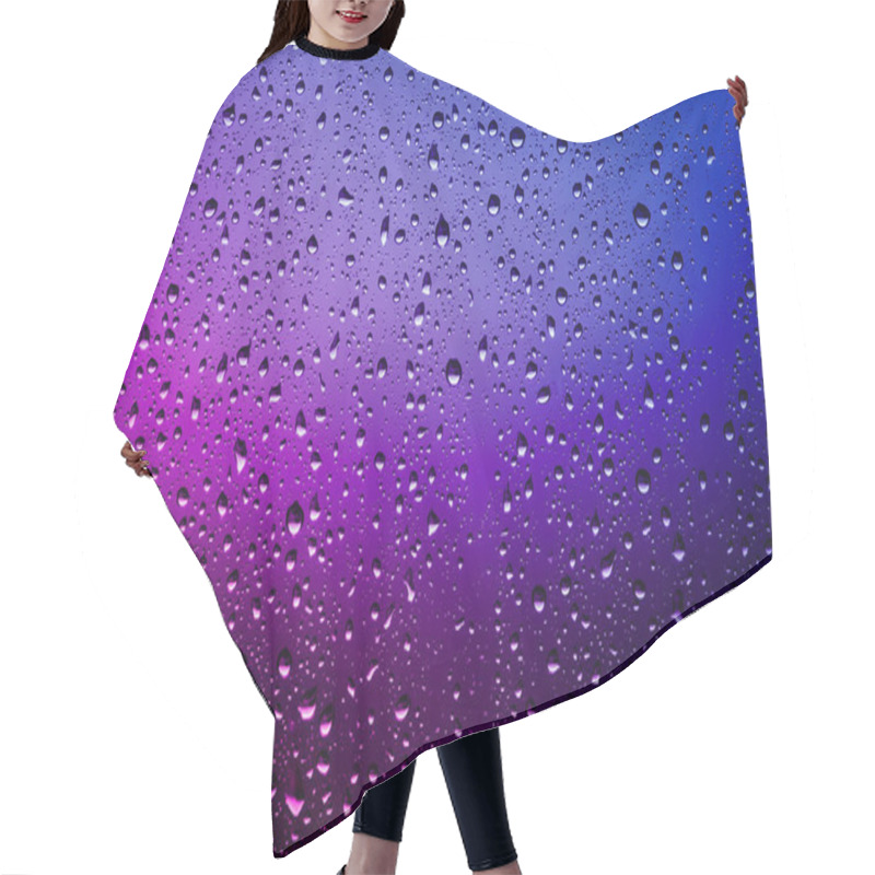 Personality  Raindrops On A Window Pane Hair Cutting Cape