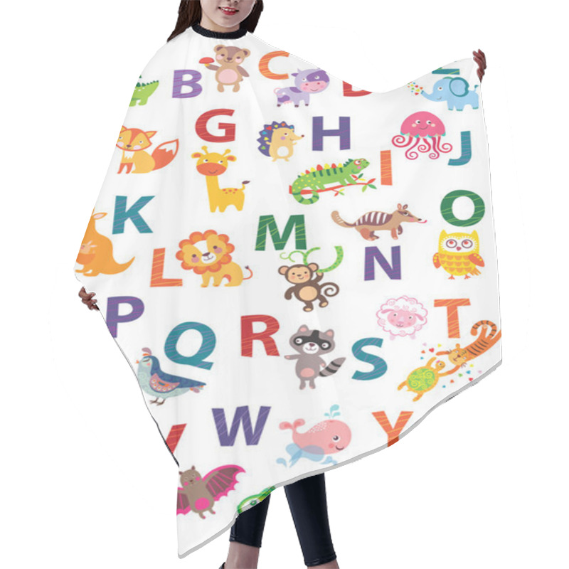 Personality  Abc Poster Animals Hair Cutting Cape