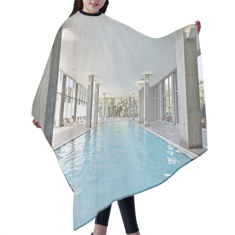 Personality  Indoor Swimming Pool Hair Cutting Cape