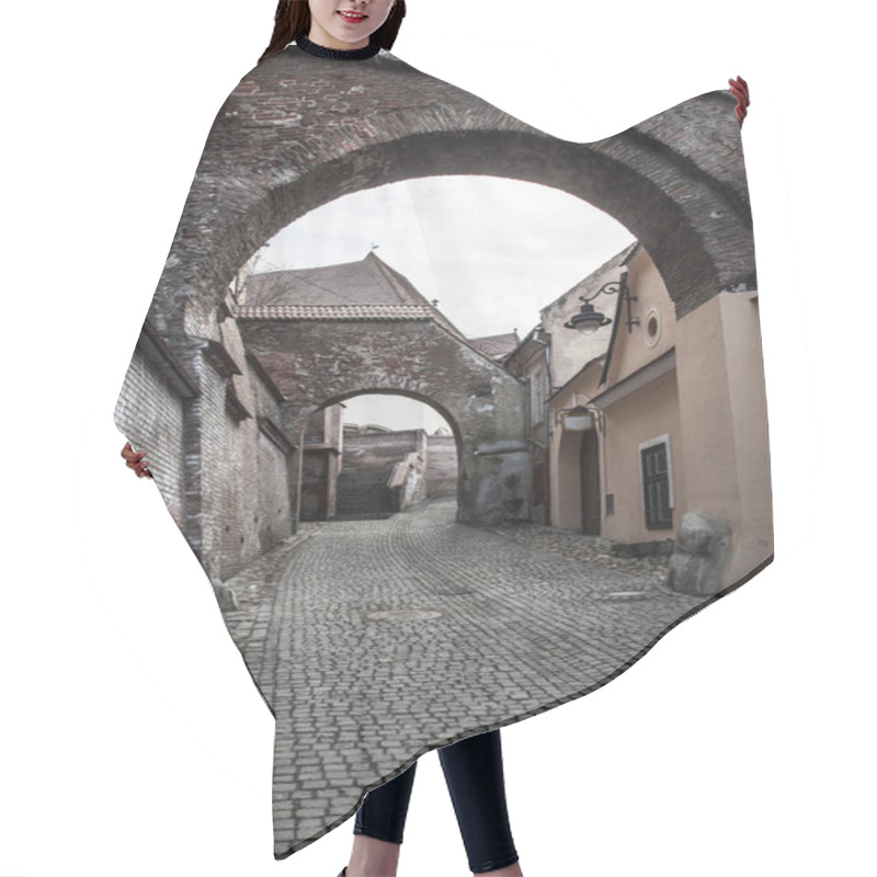 Personality  An Old Narrow Street In Sibiu Romania Hair Cutting Cape