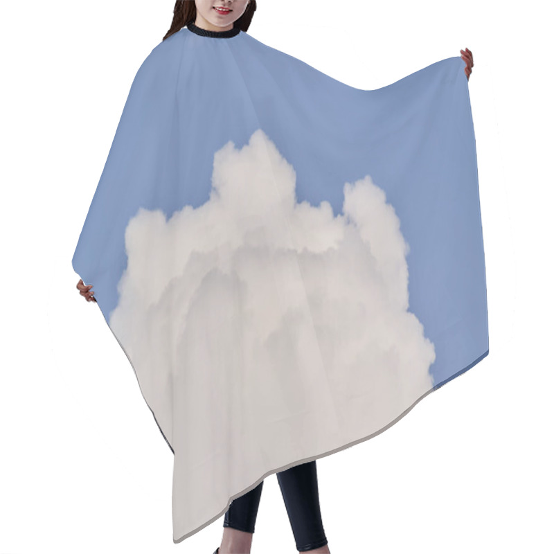 Personality  Sky Filled With Fluffy White Clouds Hair Cutting Cape