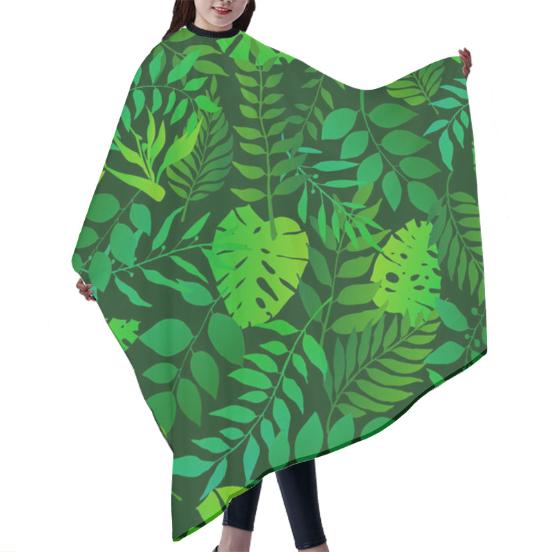 Personality  Green Seamless Pattern  Hair Cutting Cape