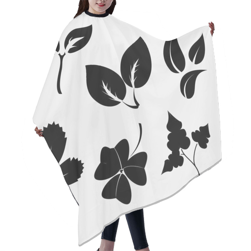 Personality  Leaves Silhouettes Hair Cutting Cape