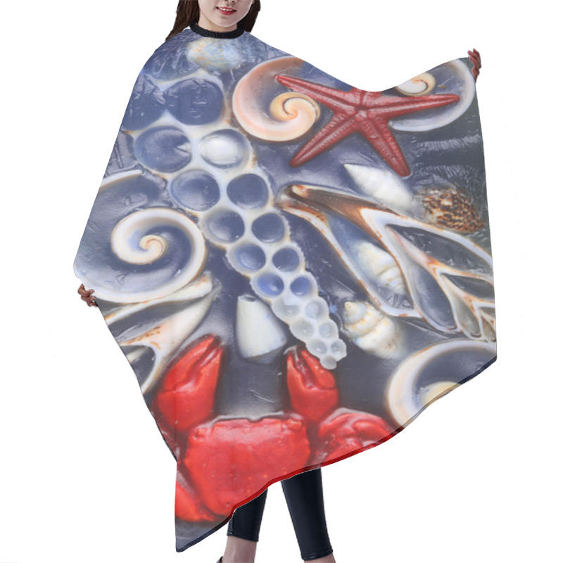 Personality  Sea Background Hair Cutting Cape