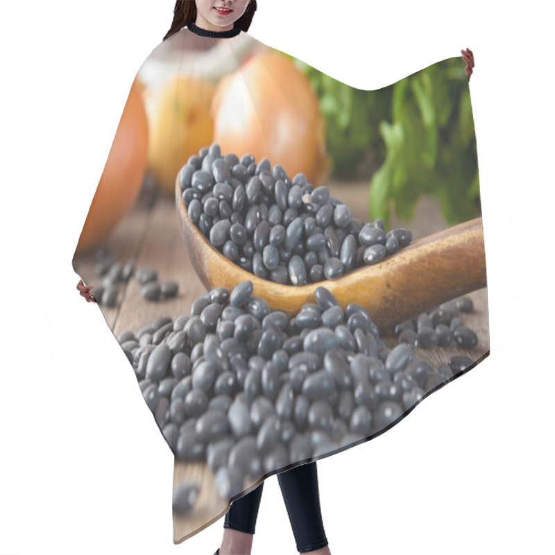 Personality  Black Beans Hair Cutting Cape