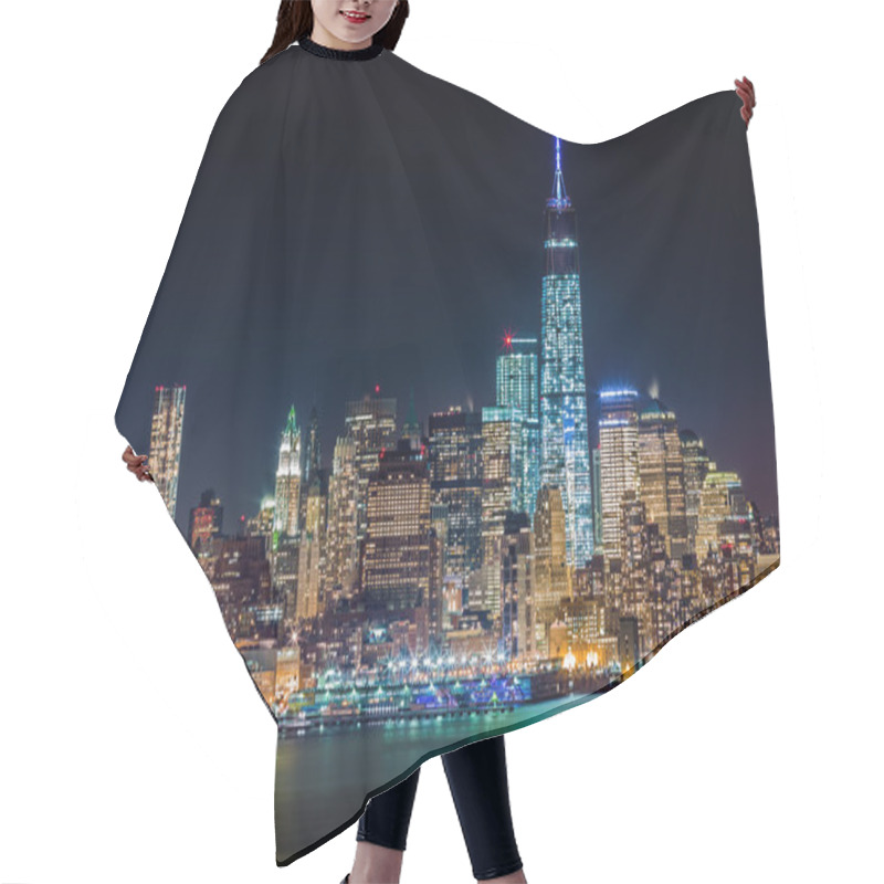 Personality  Lower Manhattan By Night Hair Cutting Cape