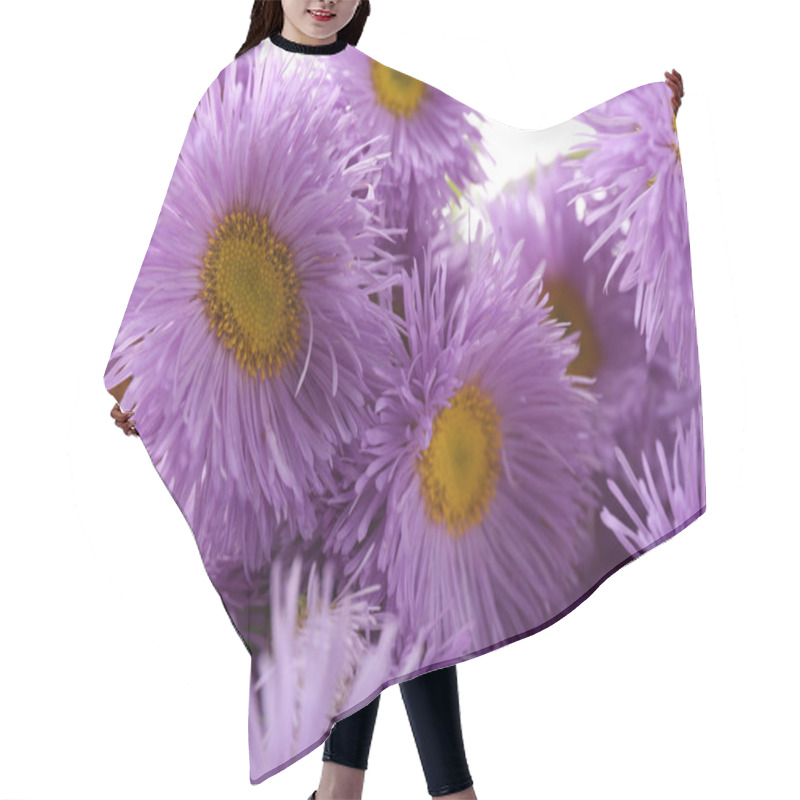 Personality  Beautiful Wild Flowers, Close Up Hair Cutting Cape