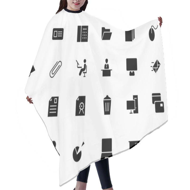 Personality  Office Vector Icons 2 Hair Cutting Cape