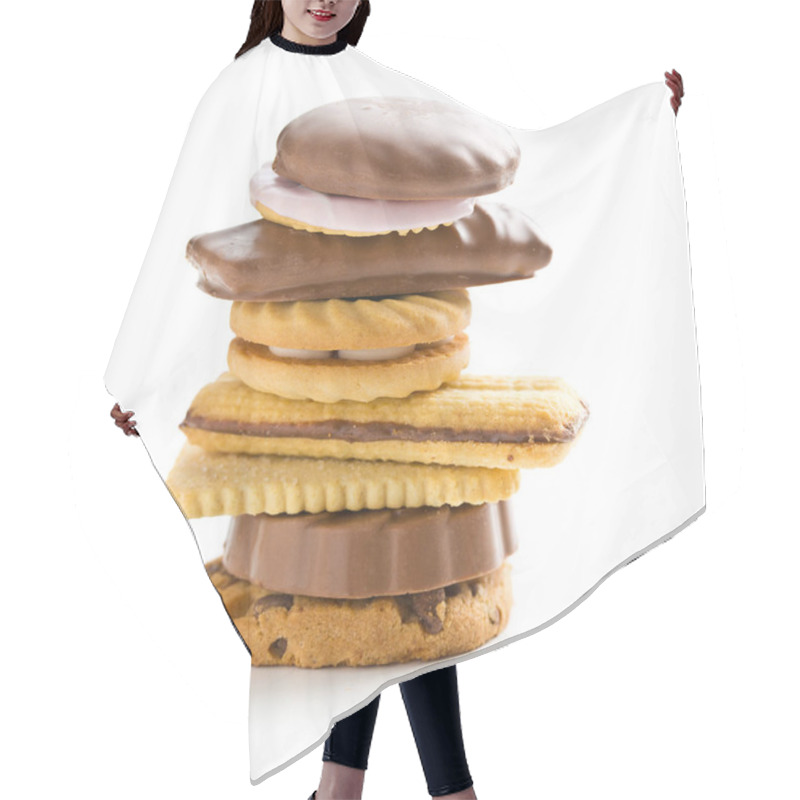 Personality  Various Sweet Biscuits. Hair Cutting Cape