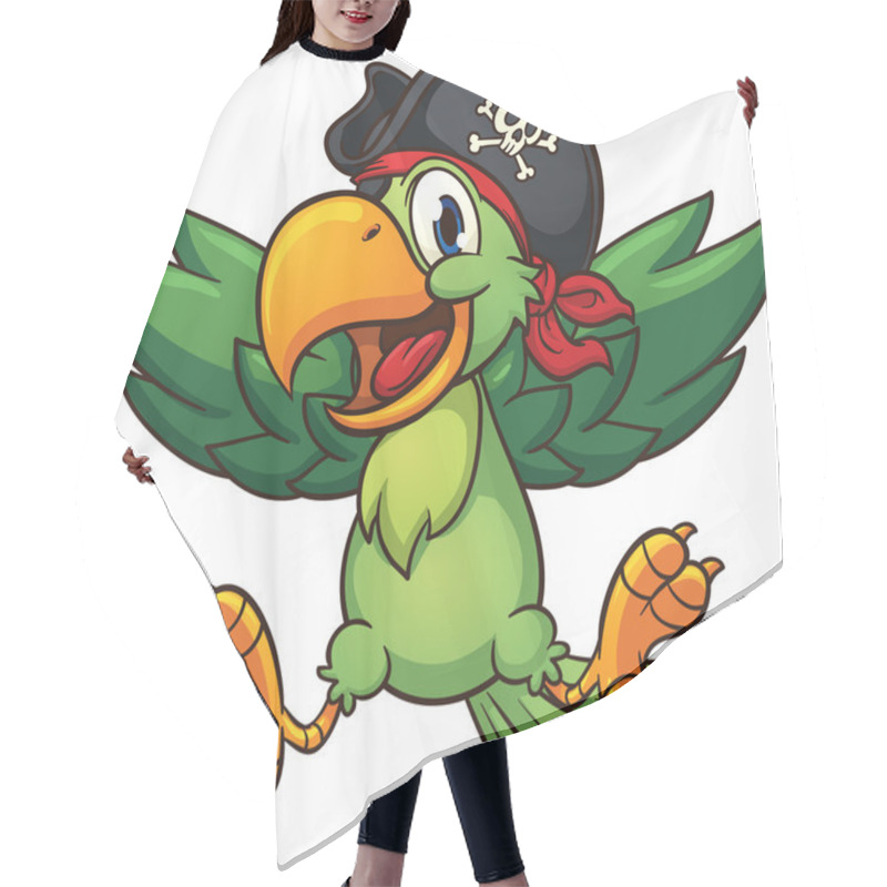 Personality  Happy Pirate Parrot Hair Cutting Cape