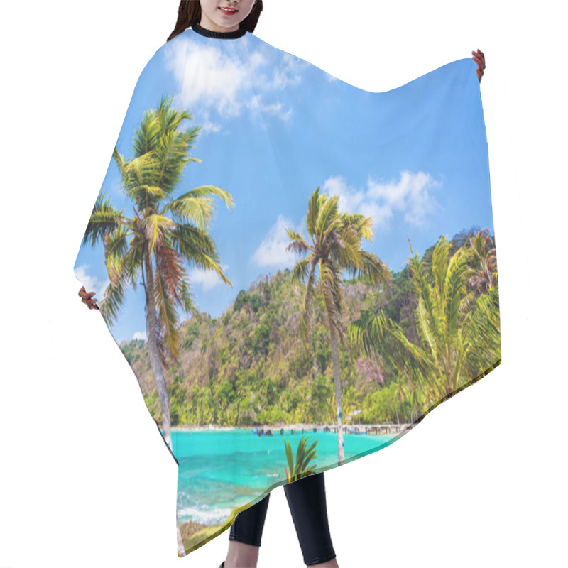 Personality  Three Palm Trees In Panama Hair Cutting Cape