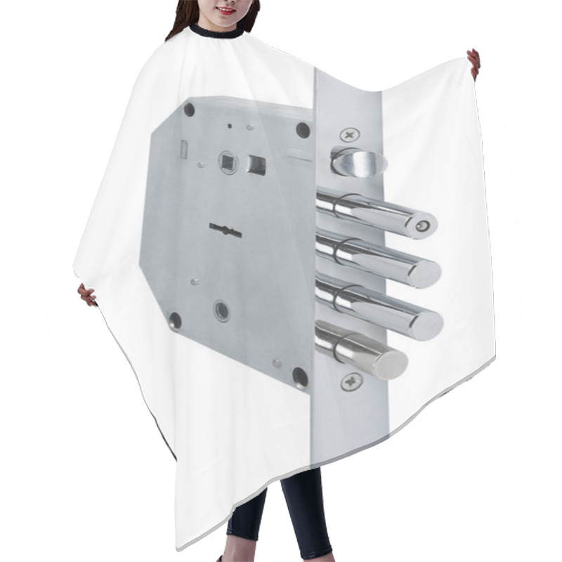 Personality  Silver Door Lock Hair Cutting Cape