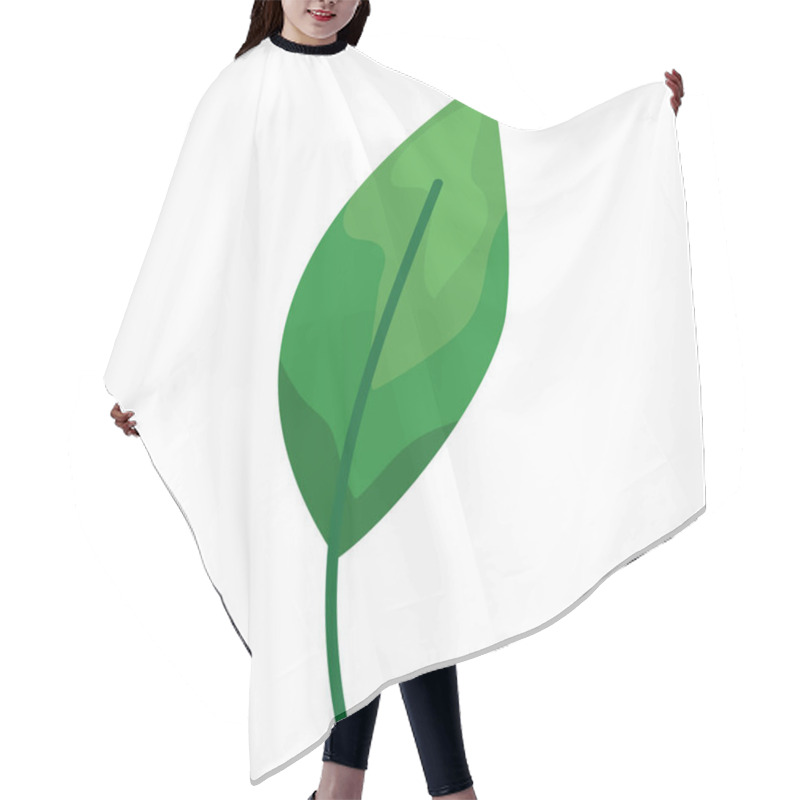 Personality  Green Vivid Leaf Plant Icon Hair Cutting Cape