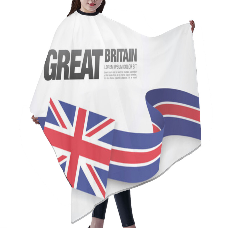 Personality  Flag Of Great Britain Card Template Hair Cutting Cape