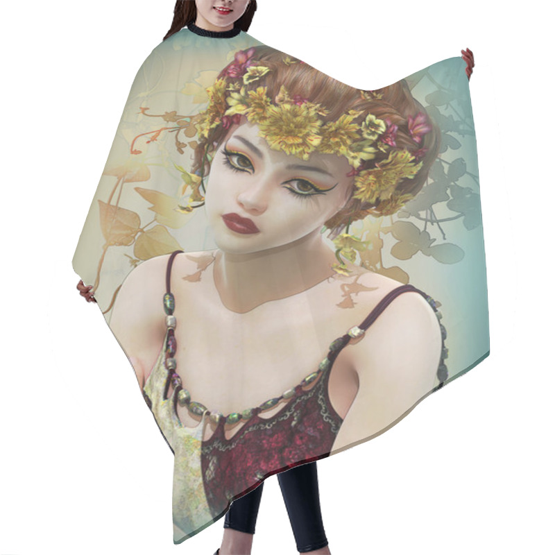 Personality  Melancholy, 3d CG Hair Cutting Cape