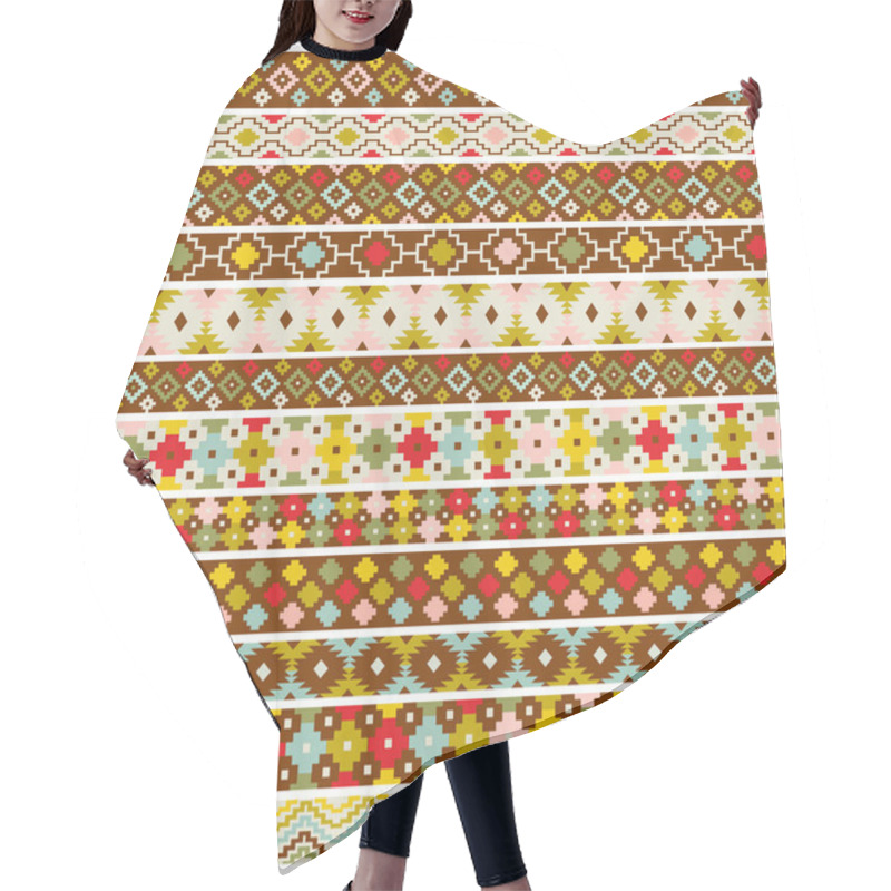 Personality  Primitive Ethnic Pattern Borders Hair Cutting Cape