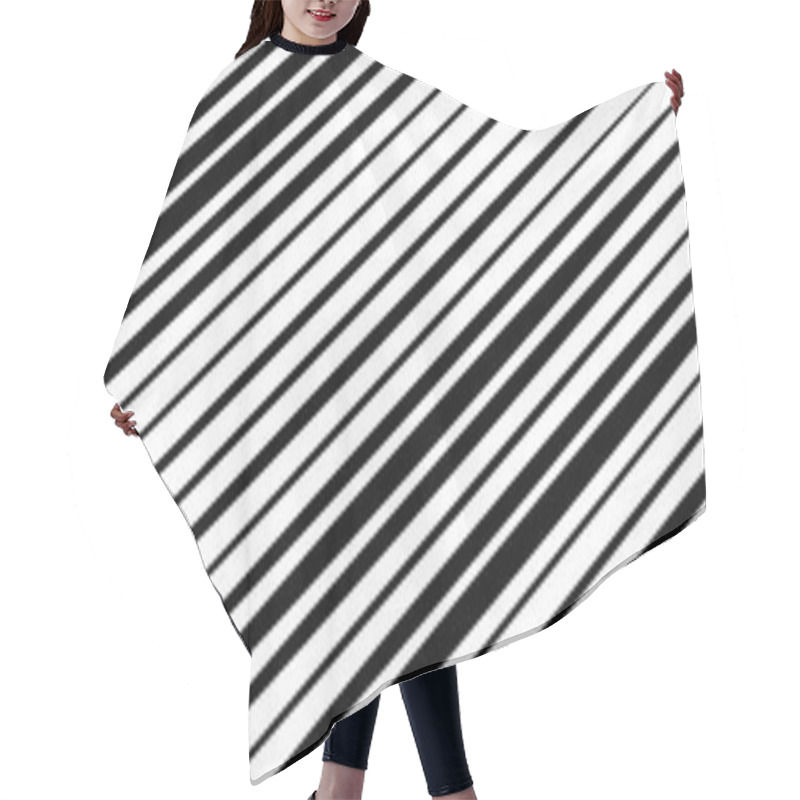 Personality  Dynamic Diagonal, Oblique, Slanted Lines, Stripes Geometric Patt Hair Cutting Cape