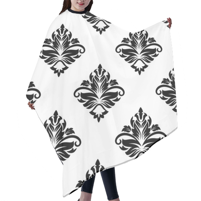 Personality  Geometric Arabesque Pattern With Floral Motif Hair Cutting Cape