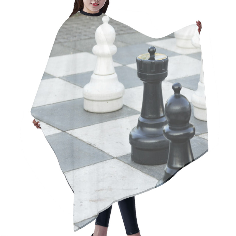 Personality  Outdoor Chess Hair Cutting Cape