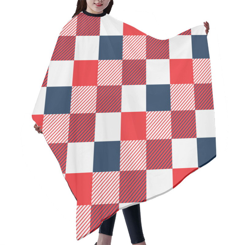 Personality  Rectangles, Seamless Pattern Hair Cutting Cape