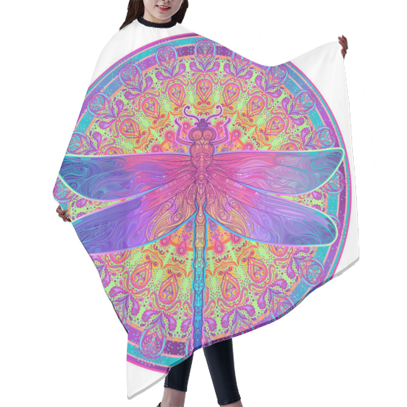 Personality  Round Mandala Pattern Hair Cutting Cape