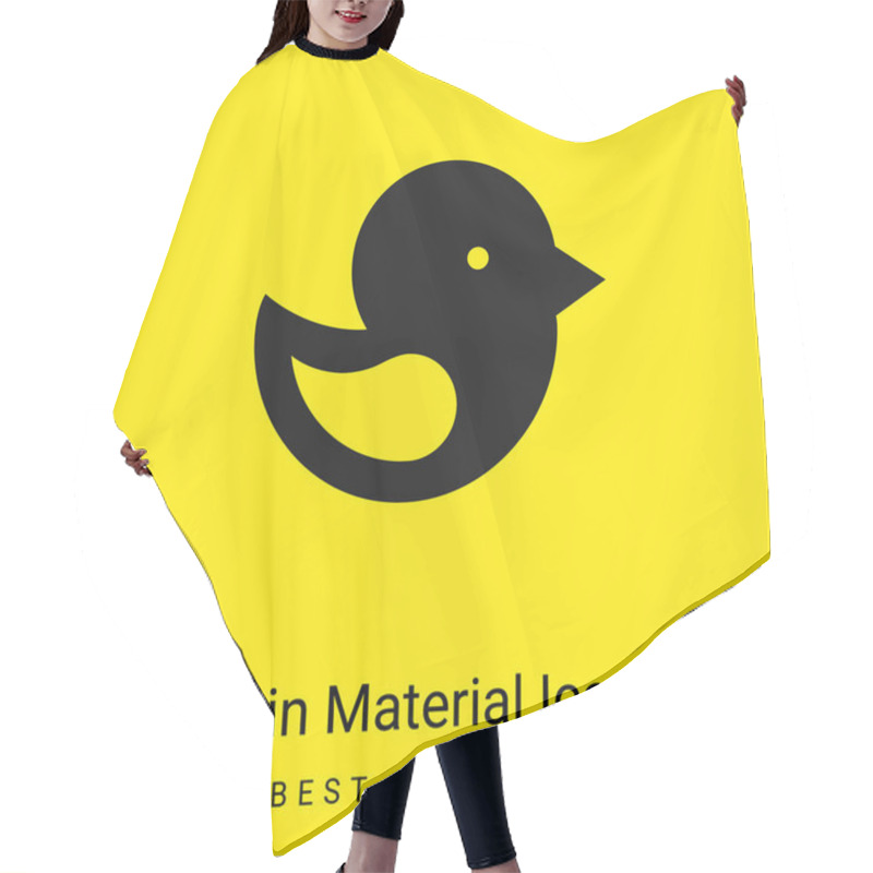 Personality  Bird Minimal Bright Yellow Material Icon Hair Cutting Cape