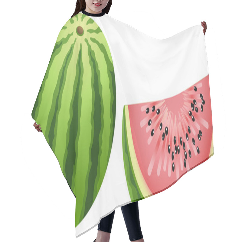 Personality  Watermelon Hair Cutting Cape