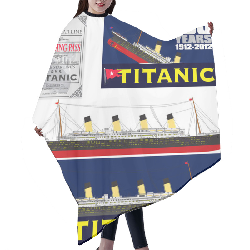 Personality  Titanic 100 Years Anniversary Hair Cutting Cape