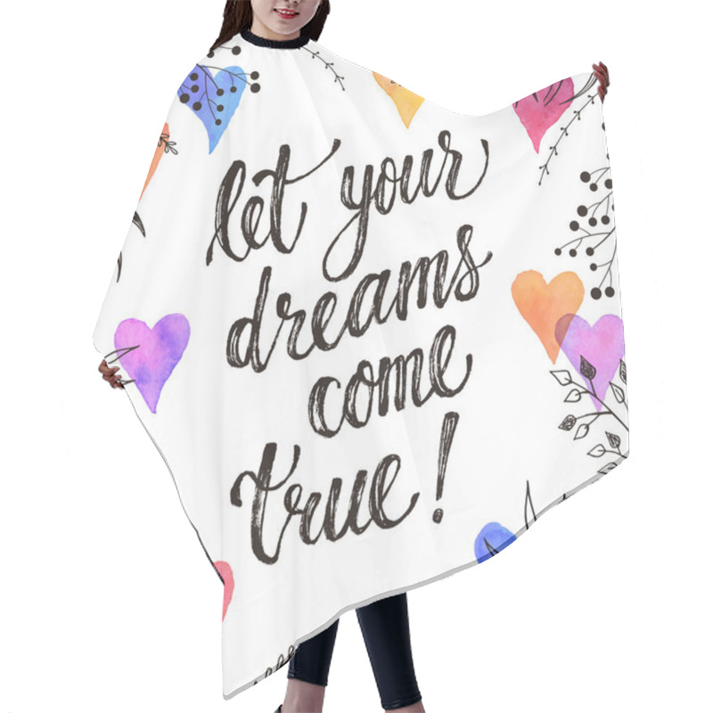 Personality  Fun Greeting Card Concept Hair Cutting Cape