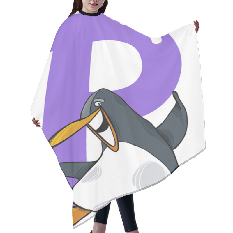 Personality  P For Penguin Hair Cutting Cape