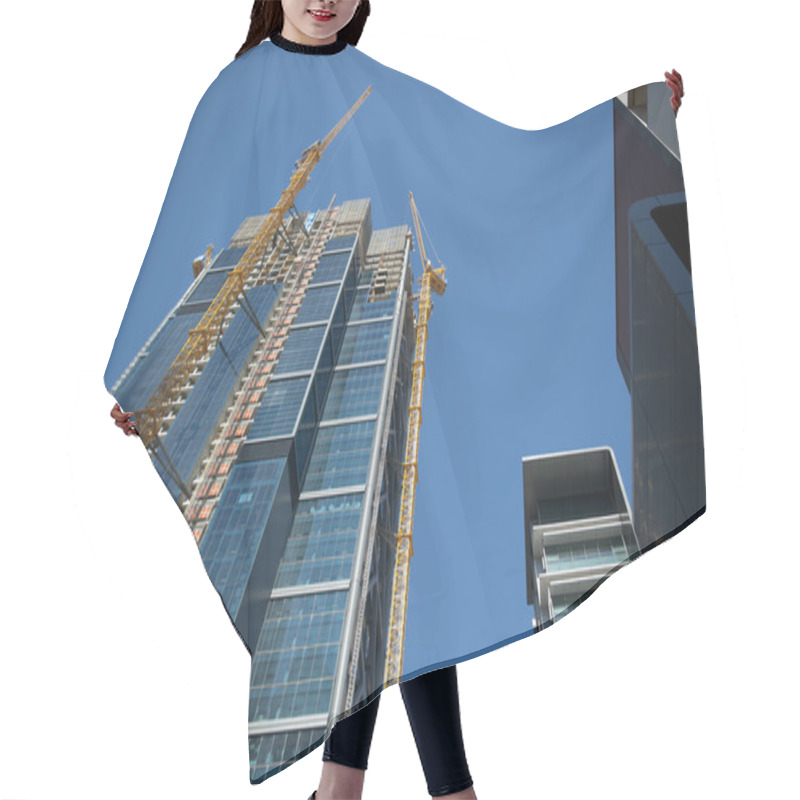 Personality  Skyscraper Construction Site Hair Cutting Cape