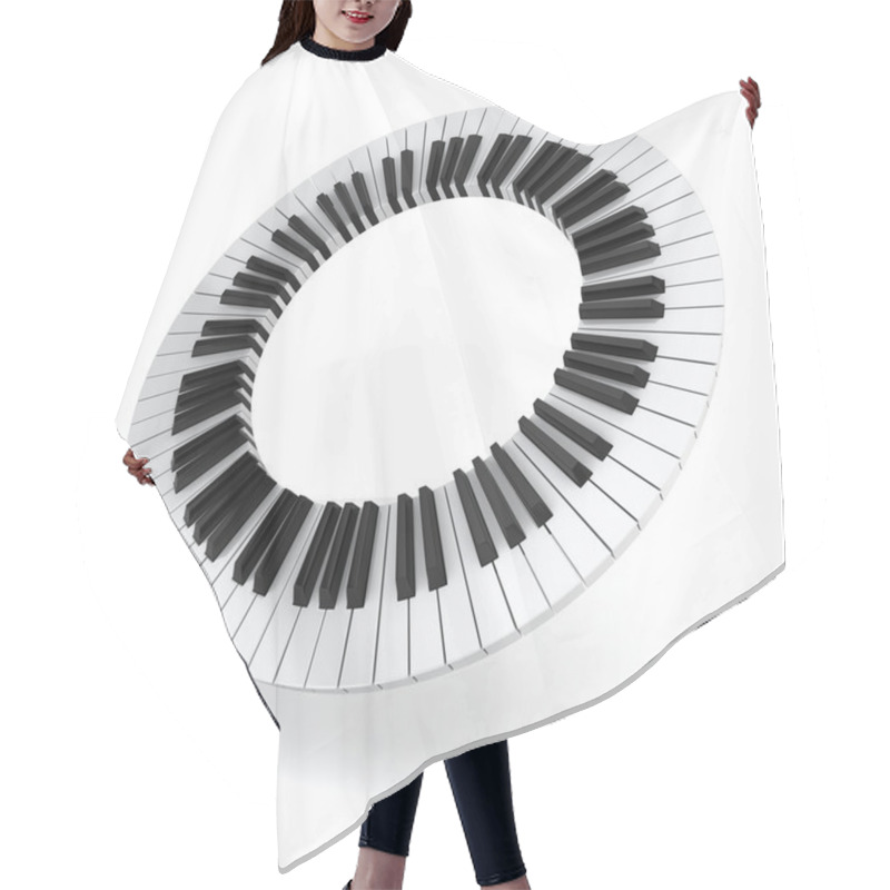 Personality  Piano Circle Hair Cutting Cape