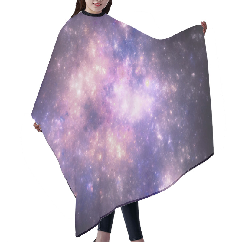 Personality  Dark Deep Space Starfield Hair Cutting Cape