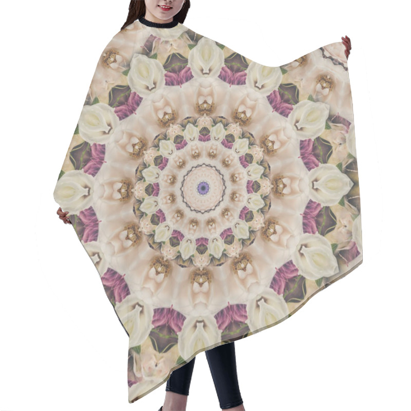 Personality  Beautiful Kaleidoscope Seamless Pattern Hair Cutting Cape