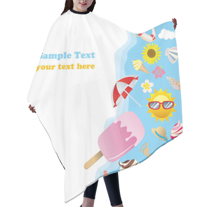 Personality  Summer Background Hair Cutting Cape